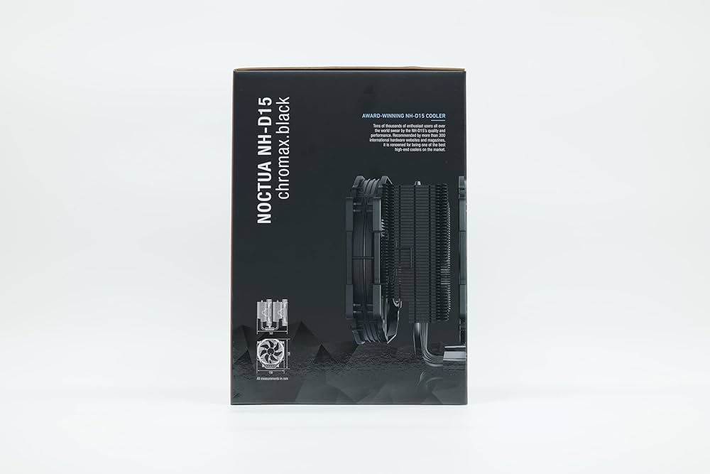 h*t様 noctua ノクチュア NH-D15 chromax.black Noctua ノクチュア NH-D15 chromax.black NH-D15-CH-BK｜ツクモ